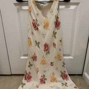 Cream Floral Dress